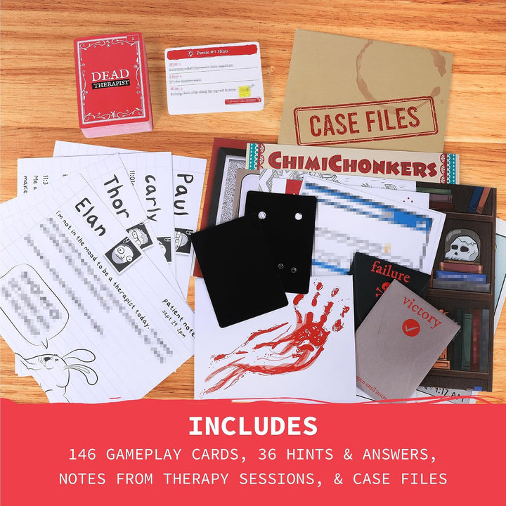 Exploding Kittens Dead Therapist: By, 1+ Players, Age 17+ Mystery Game