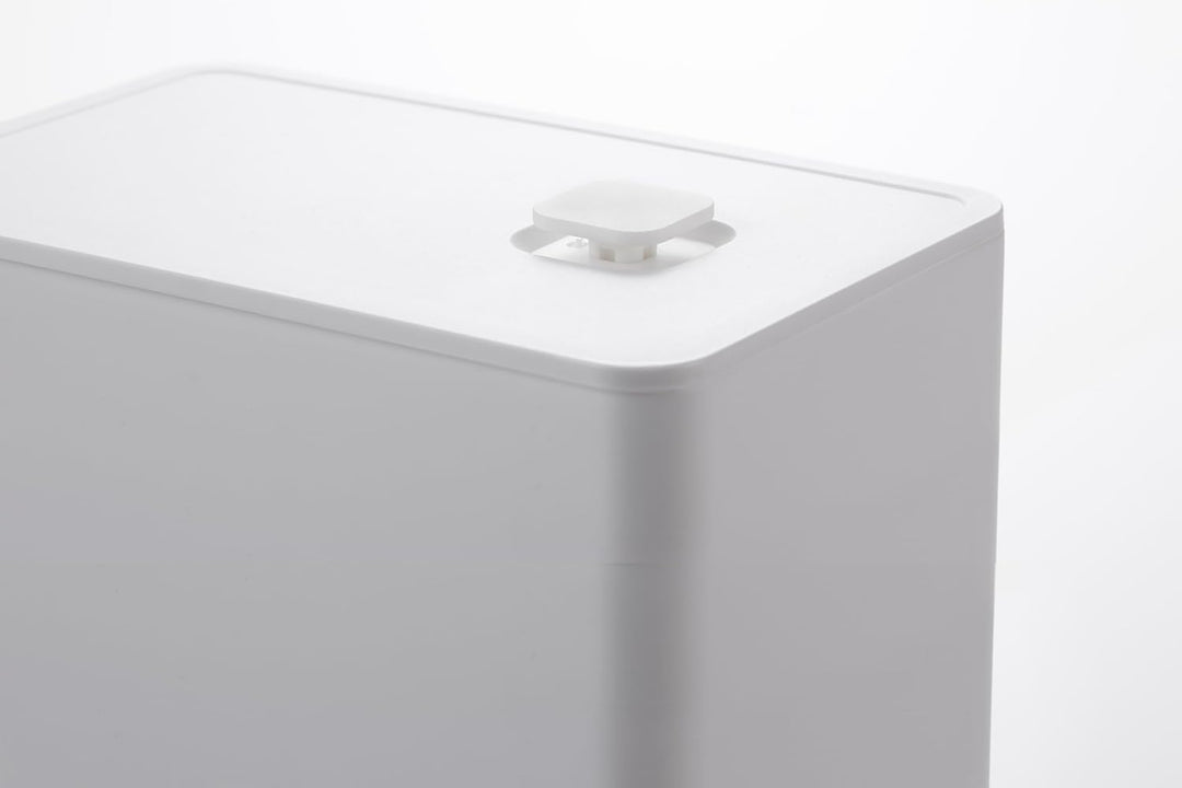 Yamazaki 6907 TOWER Luftdichter Kaffeebehälter, weiss, Polypropylen/Silikon, minimalistisch, 18.4 x