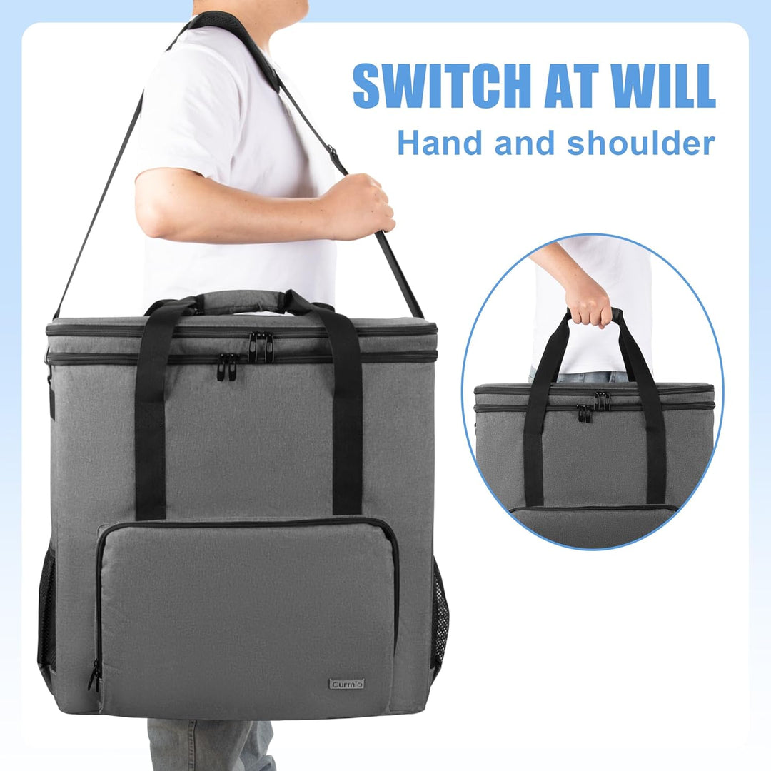 CURMIO Doppelschichte Tragetasche für PC Computer, Desktop-Computer-Reisetasche für PC-Gehäuse, Tast