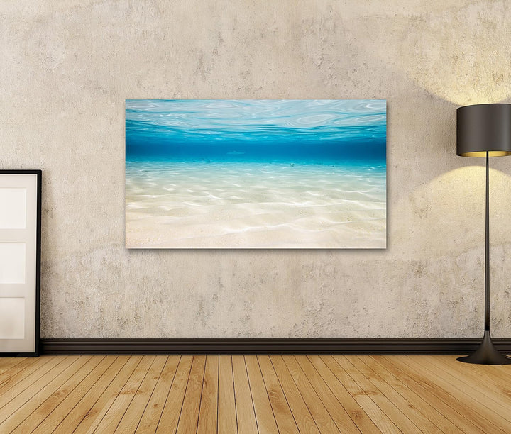 islandburner Bild auf Leinwand Unterwasserlagune Mit Sandigem Meeresboden Bilder Wandbilder Poster L
