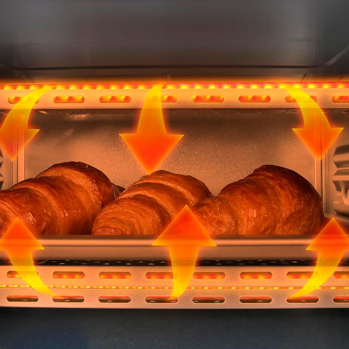 Cecotec Tischofen Bake&Toast 1090 White, 10 L, 1000 W, Timer 60 Minuten, einstellbare Temperatur bis