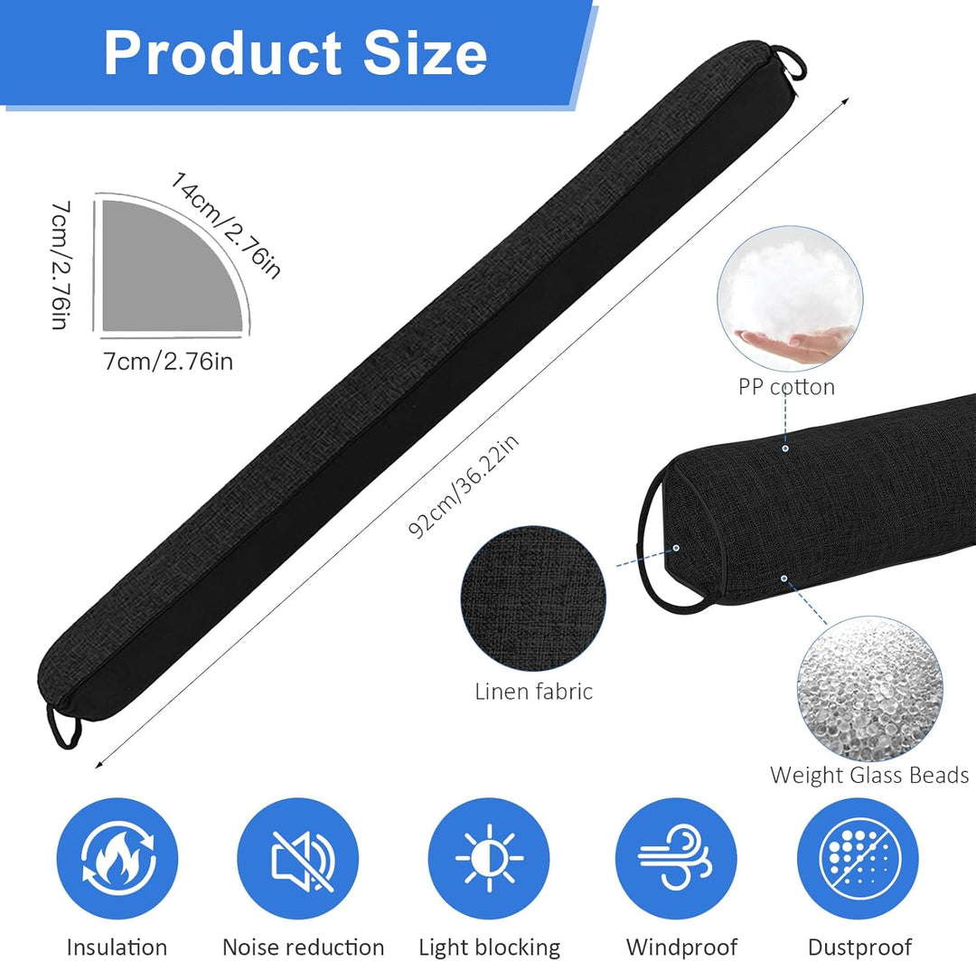 Zugluftstopper für Türen - 92cm Schwerer Tür Zugluftstopper Windstopper, Türluftstopper für Schutz,