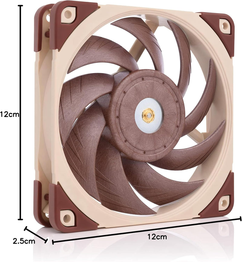 Noctua NF-A12x25 FLX, Leiser Premium-Lüfter, 3-Pin (120mm, Braun)