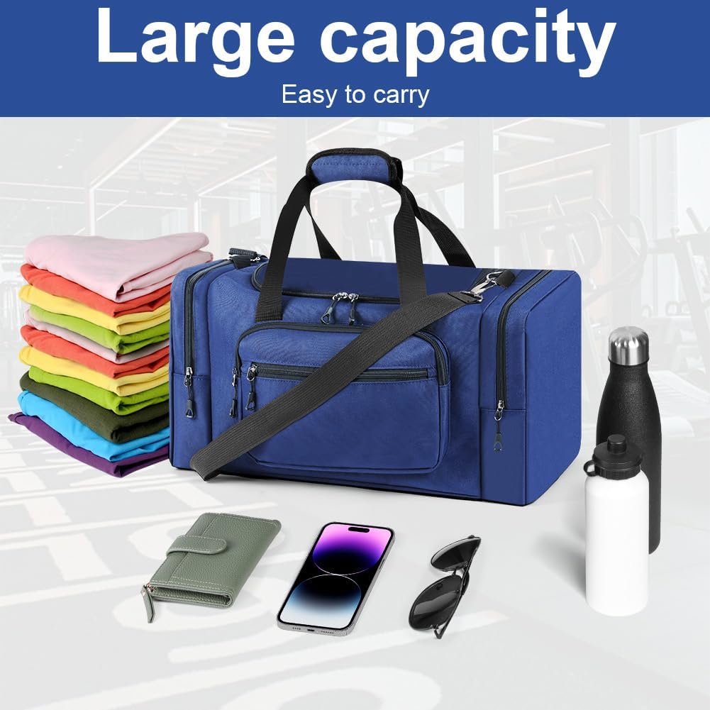 OSDUE Sporttasche & Reisetasche für Damen und Herren, mit Schuhfach, 35L Reisetasche, Sport Bag, Han