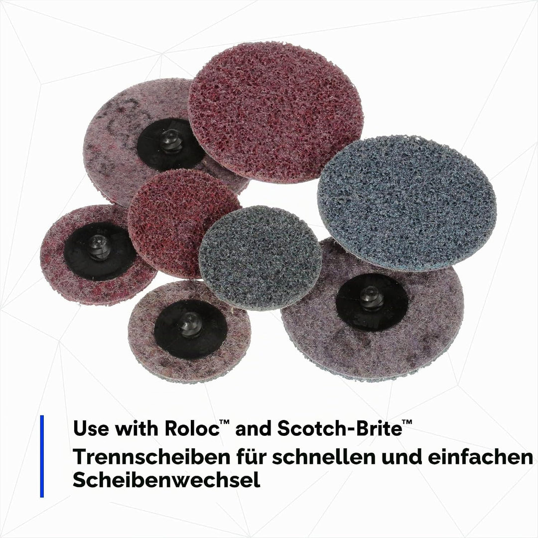 3M Roloc Disc Pad Assembly 05539, 5,1 cm, Schnellwechsel, langlebiges Backup Pad, 1