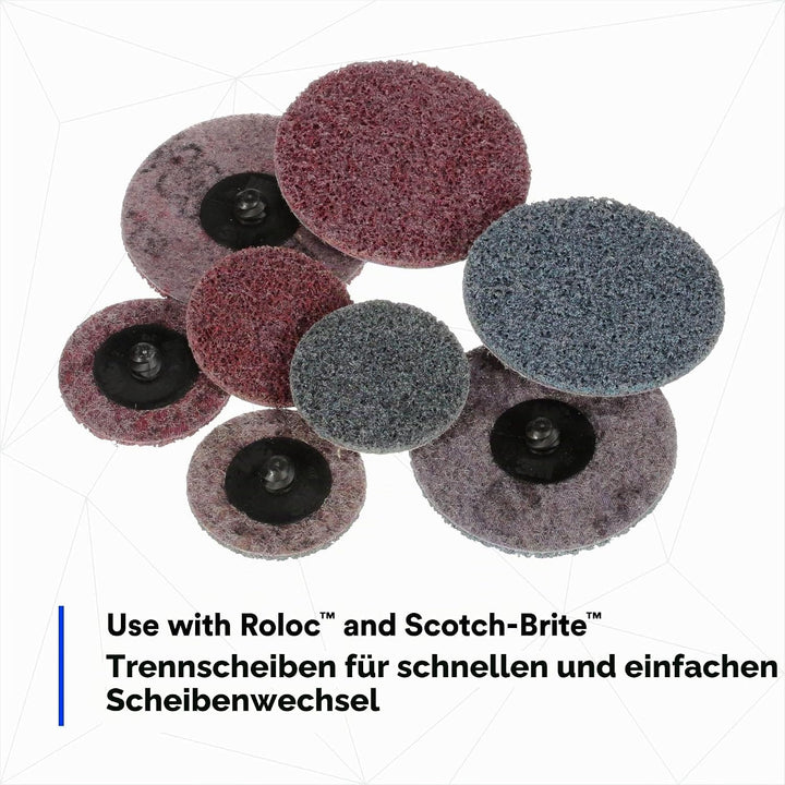 3M Roloc Disc Pad Assembly 05539, 5,1 cm, Schnellwechsel, langlebiges Backup Pad, 1