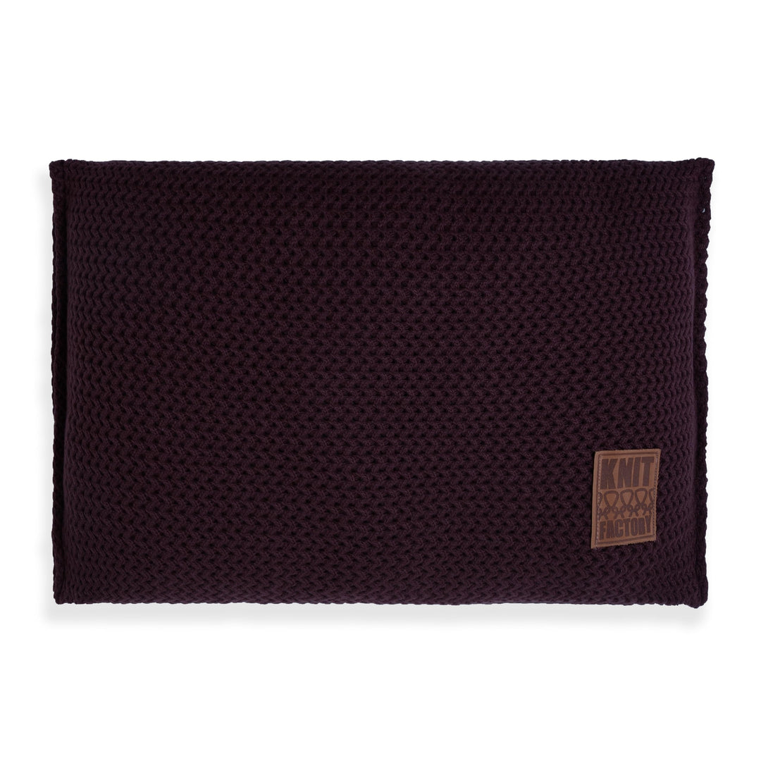 Knit Factory - Maxx Kissen - Aubergine - 60x40 cm