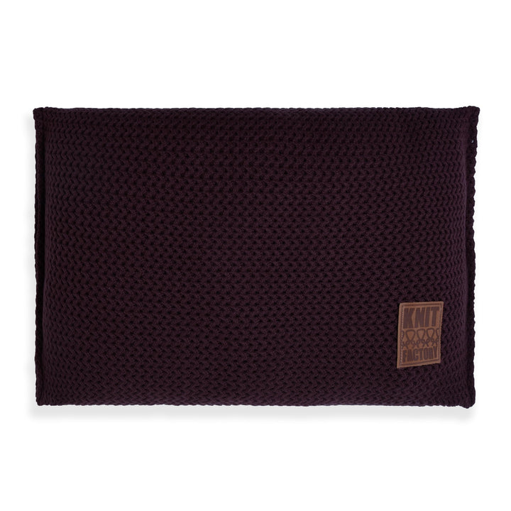 Knit Factory - Maxx Kissen - Aubergine - 60x40 cm