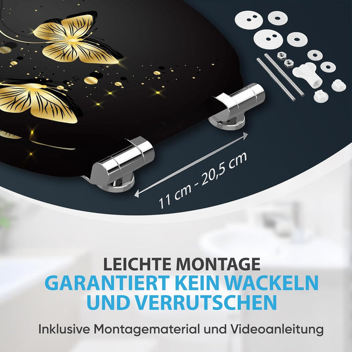 Sanilo WC Sitz mit Absenkautomatik, viele neue Toilettendeckel zur Auswahl, hochwertige Oberfläche,