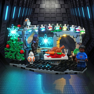 cooldac Led Licht Kit Kompatibel mit Lego Star Wars 40658 Millennium Falcon Weihnachtsdiorama (nur B