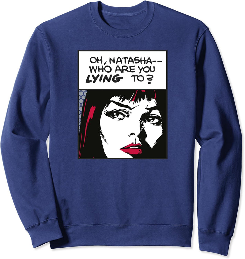 Marvel Black Widow Comic Book Natasha Lying Sweatshirt
