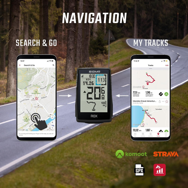 SIGMA ROX 4.0 SE| Special Edition |Fahrradcomputer kabellos GPS & Navigation inkl. OVERCLAMP Butler