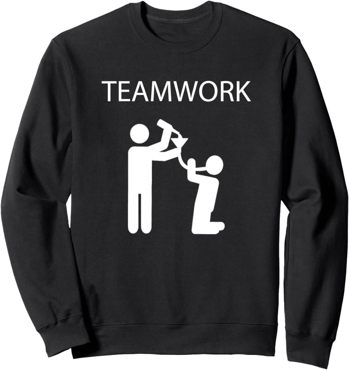 Teamwork Trichter Trink Team Lustiges Geschenk Sweatshirt