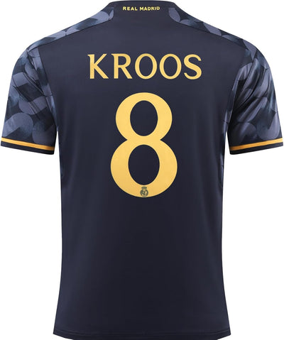 PraiseLight R. Madrid Toni Kroos #8 Heim Kinder Trikot 2023/2024 Fussball Shorts Socken Set Jugendgr