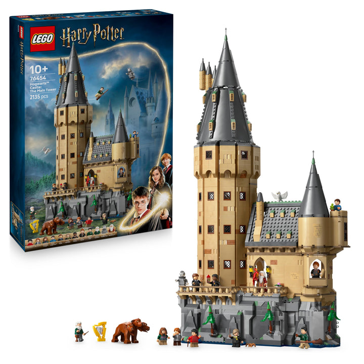 LEGO Harry Potter Schloss Hogwarts: Der Hauptturm - Spielzeug mit fliegendem Schlüssel, Zauberschach