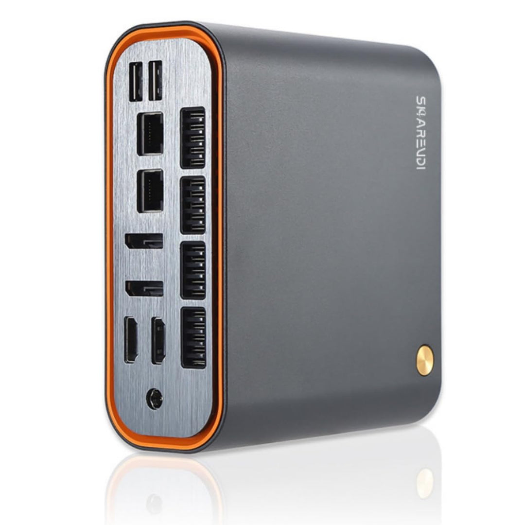 Mini PC, Intel 12th Gen CPU Core 1215U bis zu 4.40GHz 16GB DDR5 512GB M.2 SSD, 8K Vier Display Mini
