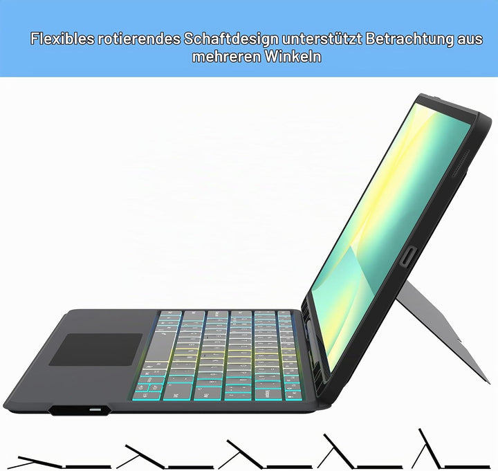 Ai Key Tastatur für 13.1" Samsung Galaxy Tab S10 FE+ Plus : DEX-Modus mit einem Klick, Auto Aufwache