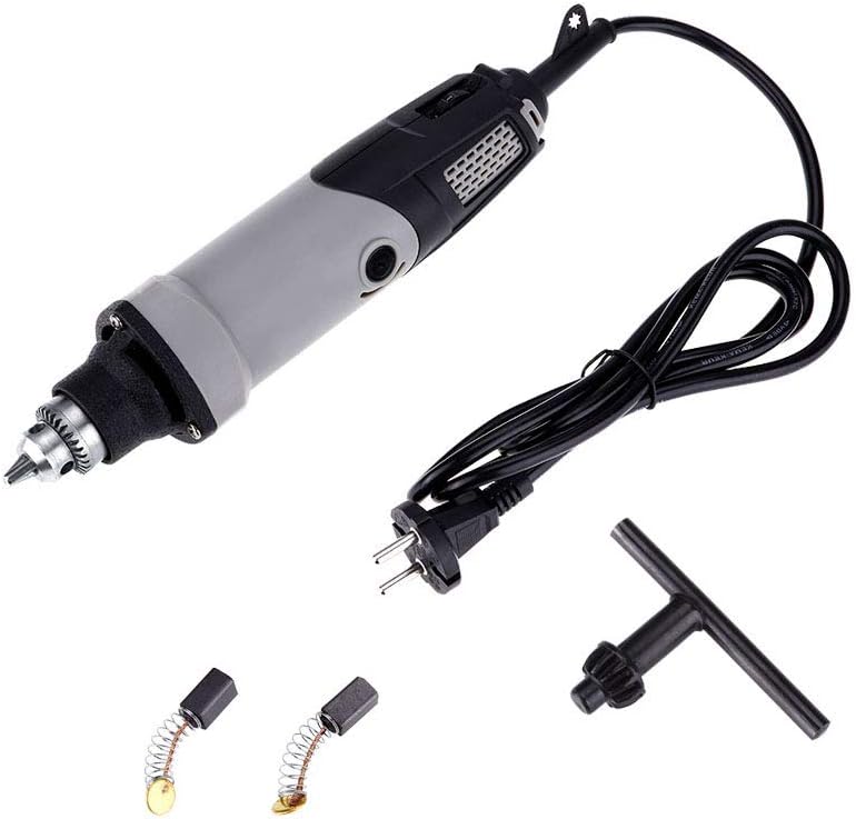 Uadme 400W Stabschleifer Geradschleifer, 6 Stufen Variable Drehzahl 0-28000r/min Mini Bohrmaschine R