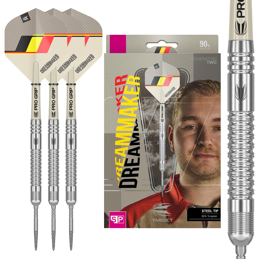 Target Darts Dimitri Van den Bergh Dream Maker G2 (21G, 23G or 25G) 90% Tungsten Swiss Point Steel T