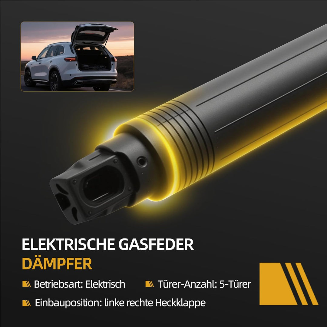 2x Hintere Elektrische Gasfeder Gasdruckfeder, Elektrische Heckklappen Gasdruckfeder Links/Rechts Pa
