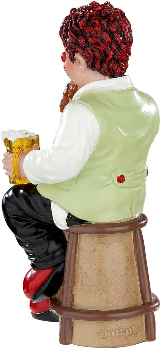 Gildeclown Wandern - Deko und Geschenk - Wanderer Figur Männergeschenk - Dekoration Wohnzimmer Vitri