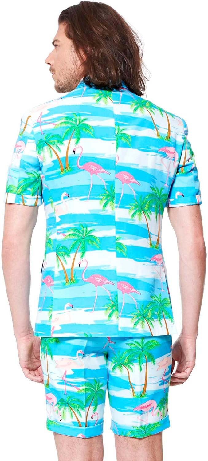 OppoSuits Herren Men Suit Business-Anzug Hosen-Set 46 Flaminguy, 46 Flaminguy