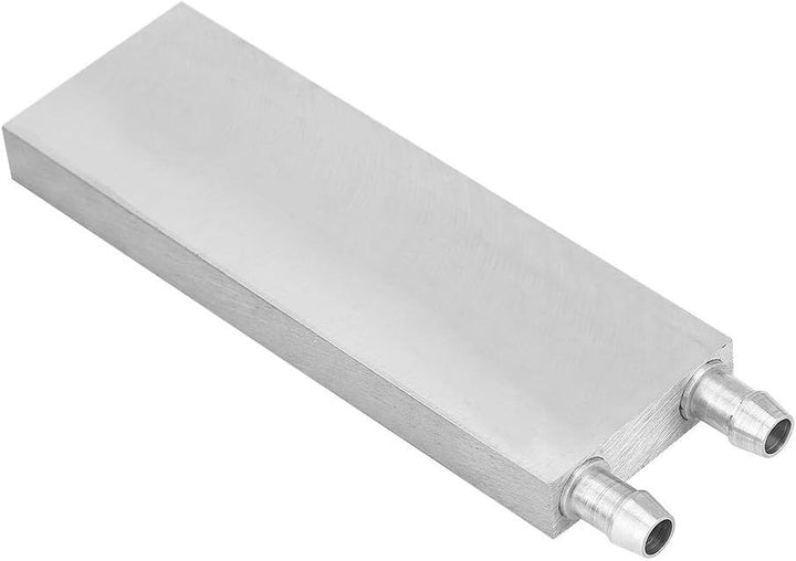 Bewinner Wasserkühlblock aus Aluminium für Flüssigwasserkühler, Kühlkörper-System, silberfarben, CPU