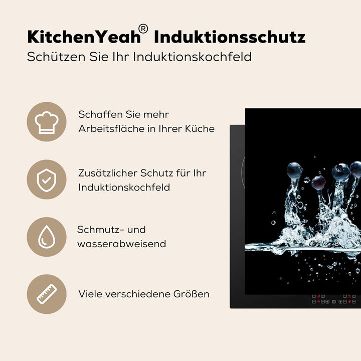 Herdabdeckplatte Einteilig Induktionsmatte Küche Abdeckung Ceranfeld Herd Abdeckplatte Deko Vinyl Ma