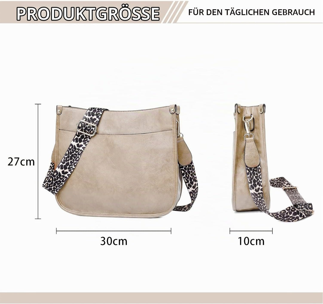 EVEOUT Umhängetasche aus PU Leder für Damen Grosse Kapazität Schultertaschen Allgleiches beiläufige