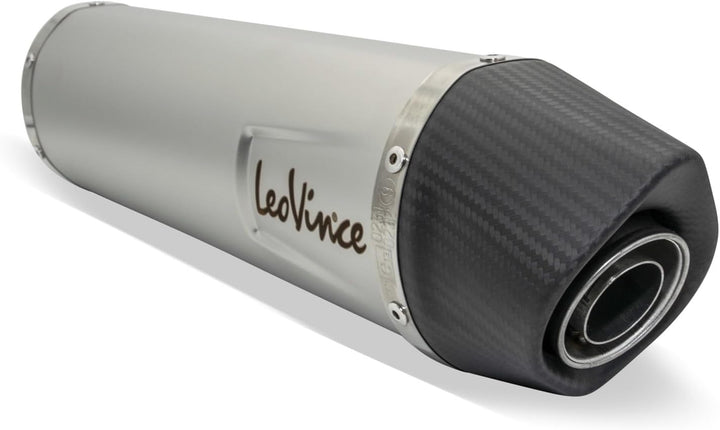Endschalldämpfer/Auspuffanlage LeoVince SLIP-ON SBK LV ONE EVO, Edelstahl, Carbon Kappe, mit Zulassu