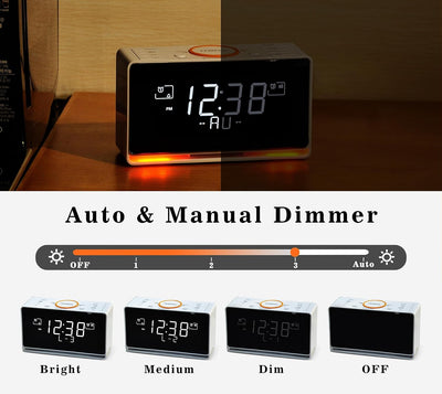 iTOMA DAB Radiowecker (DAB, UKW, Uhrenradio, Wecker mit Zwei einstellbaren Weckzeiten, Snooze-Funkti