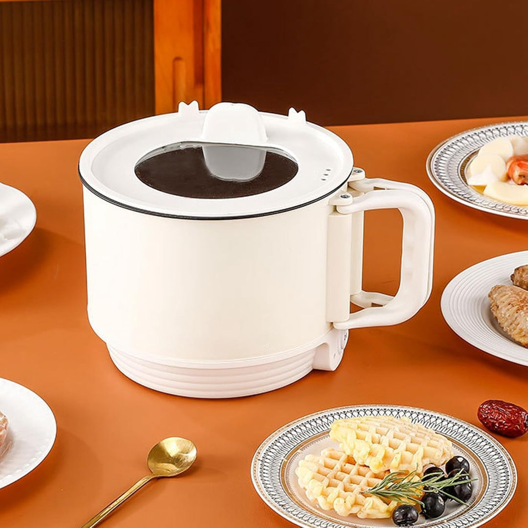 Elektrischer Hot Pot, 1,8 L, Grosses Fassungsvermögen, 2 Gänge, Verstellbar, Tragbar, Antihaftbeschi