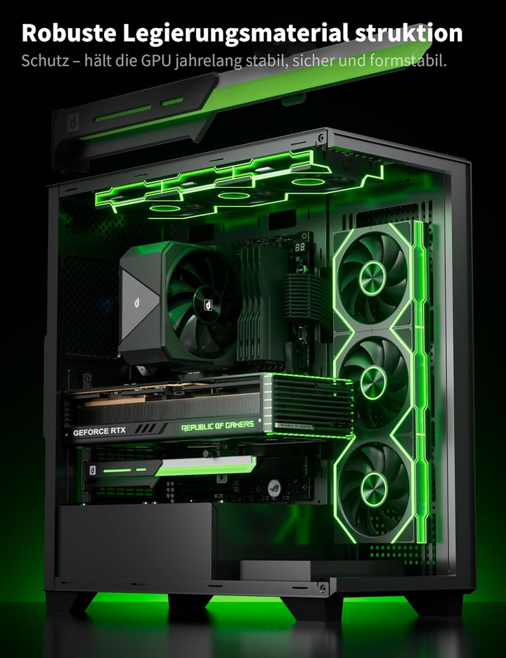 upHere GPU Halterung,ARGB Grafikkarten Halter/GPU Support mit 5V-ARGB-Beleuchtung,Verstellbare Grafi