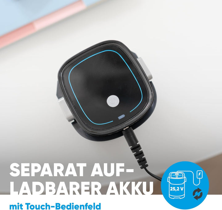hoogo Akku-Staubsauger S5+ 3in1 | beutellos kabellos | Laufzeit bis zu 75 Min. | Handstaubsauger | P