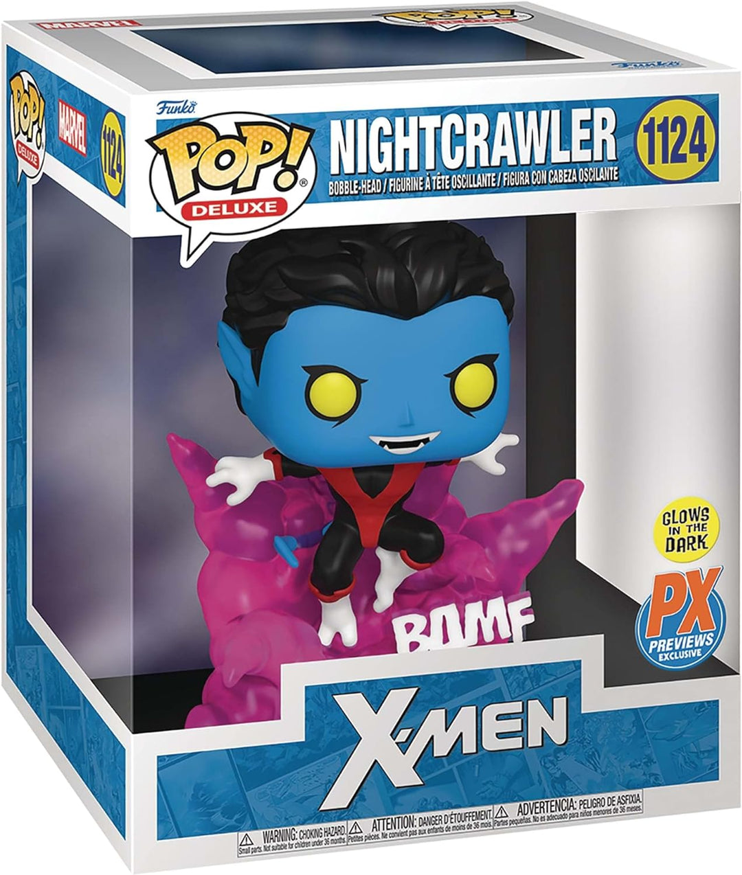 Funko Pop! Deluxe: X-Men - Nightcrawler (Teleporting) (Glows in The Dark) (PX Previews Exclusive) #1