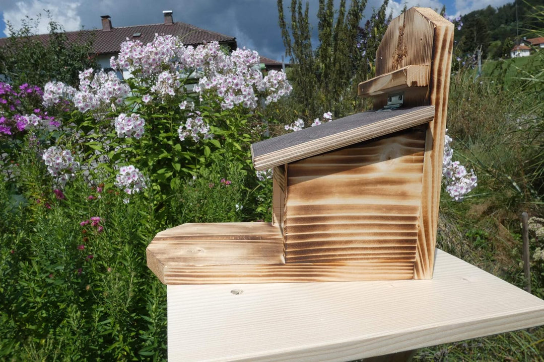 Eichhörnchen Futterhaus Futterstation Witterungsbeständig geflammt FutterautomatMade in Germany (Bay