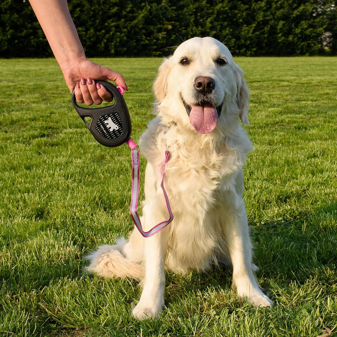 Ferplast Reflektierende Hundeleine Flippy ONE Reflex, Rollleine mittelgrosse Hunde bis 20 kg. Auszie