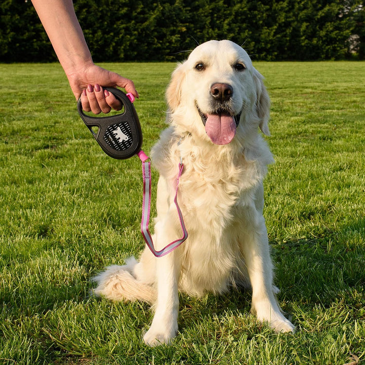 Ferplast Reflektierende Hundeleine Flippy ONE Reflex, Rollleine mittelgrosse Hunde bis 20 kg. Auszie
