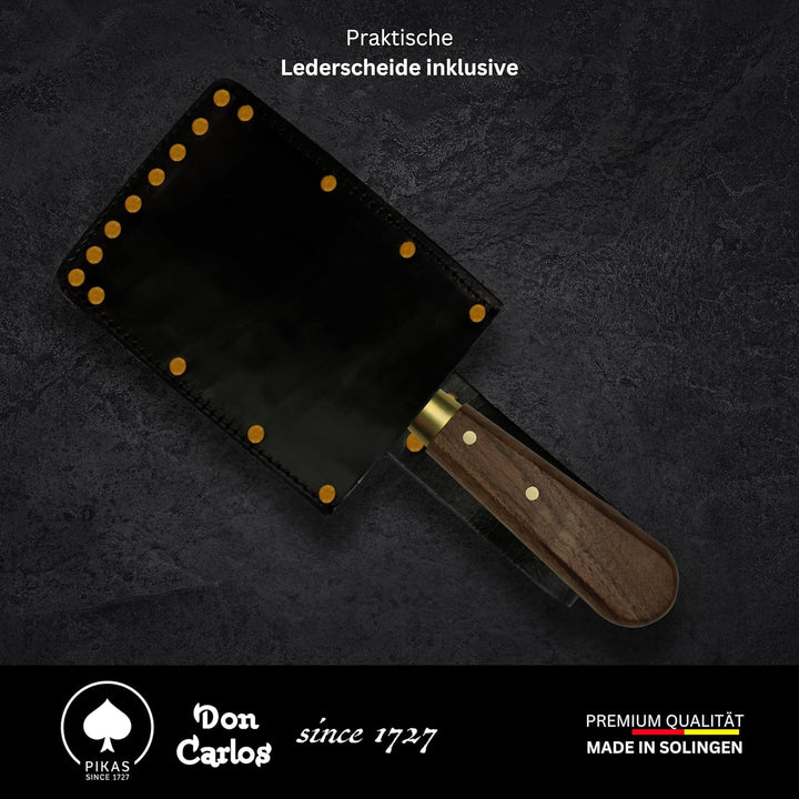 DON CARLOS Viertelmondmesser/Quarter Moon Knife, Professionelles Fenstermesser, Bodenlegermesser, Sa