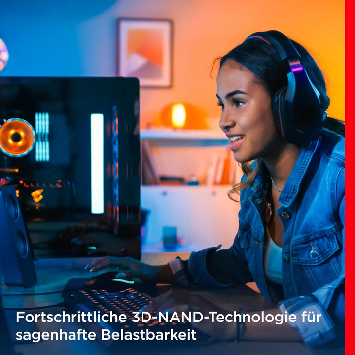 SanDisk Ultra 3D 4 TB SSD interne Festplatte ( 2,5 Zoll, stossbeständig, 3D NAND-Technologie, n-Cach