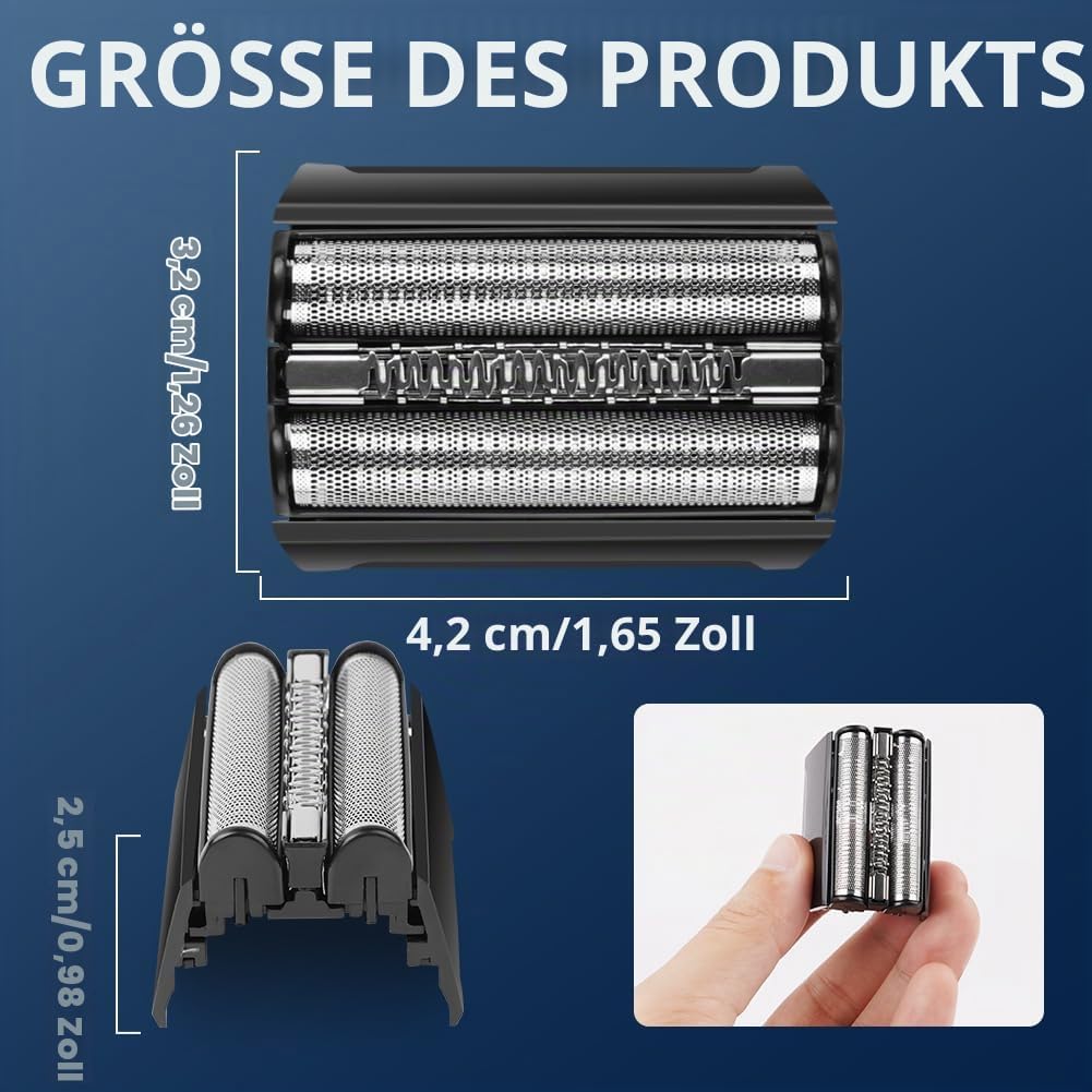 ACWOO Braun Series 5 Scherkopf, Scherkopf Braun Serie 5, Elektrorasierer, Ersatzscherteil Kompatibel