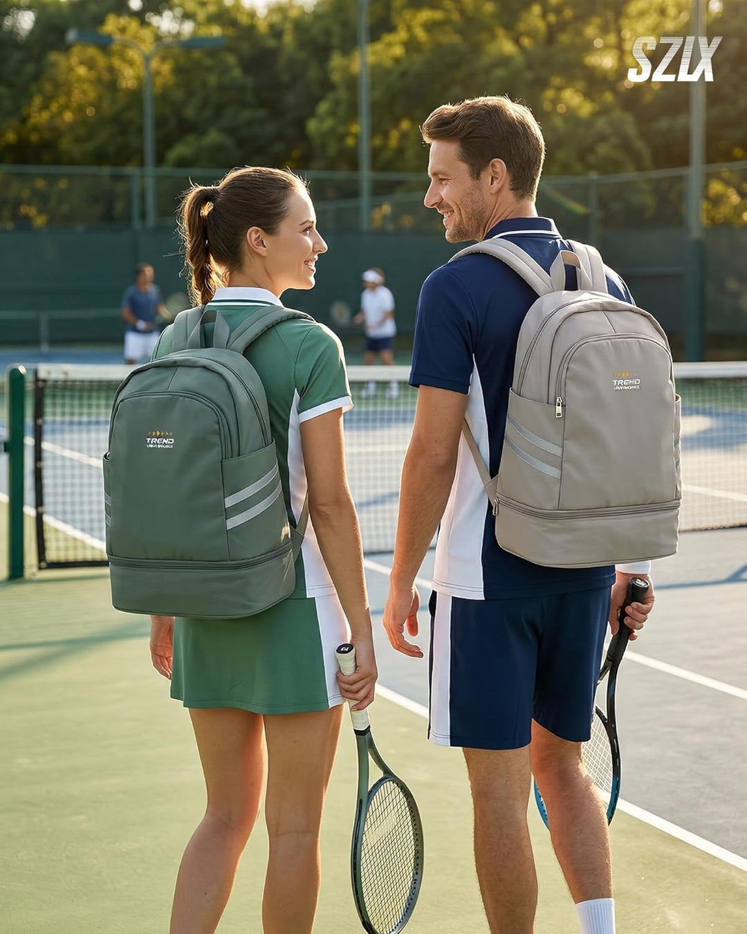 SZLX Sportrucksack für Frauen mit Schuhfach und Nasstasche Faltbarer Handgepäckrucksack Grosser Reis