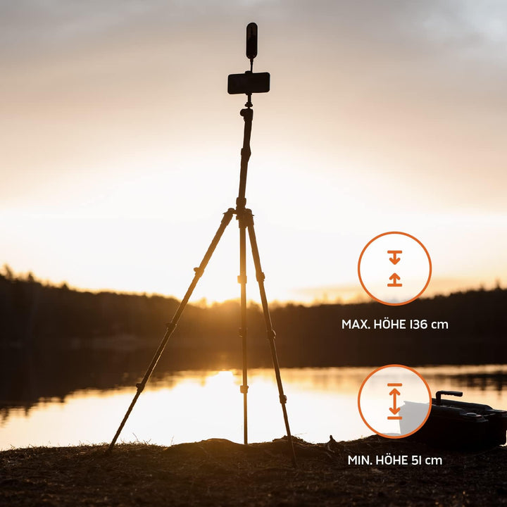 Deeper Tripod, ideal mit dem Deeper Range Extender Kit, Futterboot-Angelzubehör zum