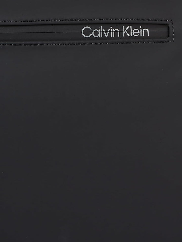 Calvin Klein Herren Gummierte, schlanke Laptoptasche Computertasche, Ck Schwarz