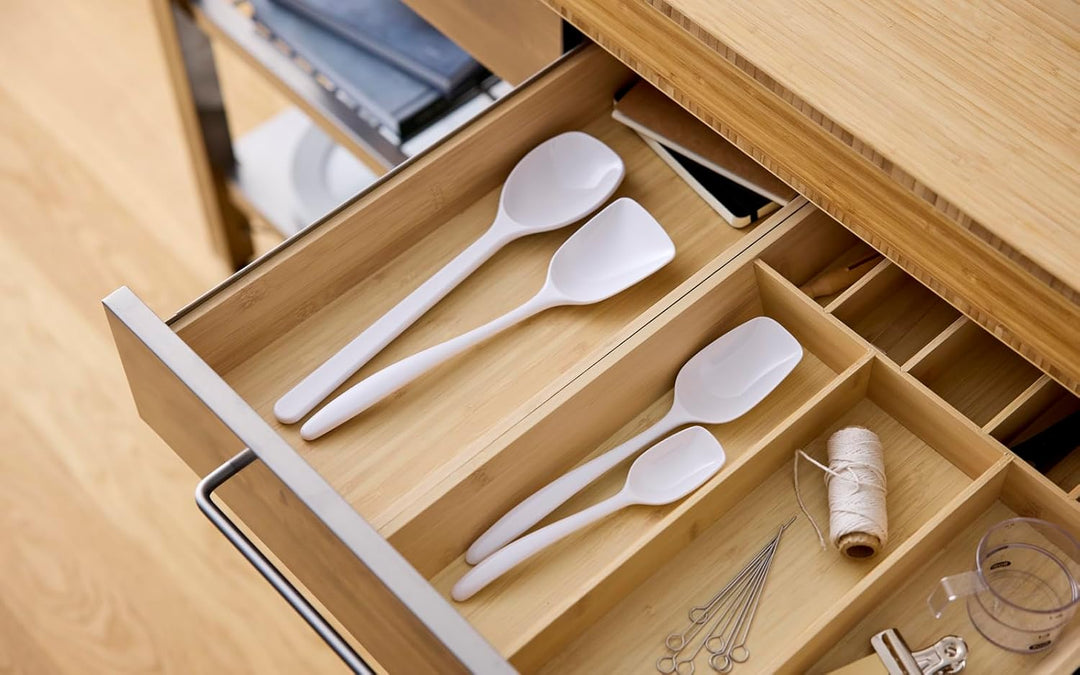 Rosti Classic Kochlöffel Set 4-Teilig, Hochwertiges Küchenhelfer Set mit 3 Kochlöffel & 1 Backlöffel