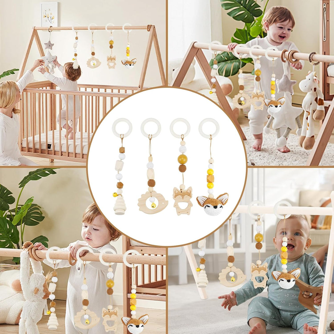 Spielbogen Baby Spielzeug ab 0 Monate 4 Stück Spielebogen Babies Toys Spielbögen Baby Gym Anhänger H