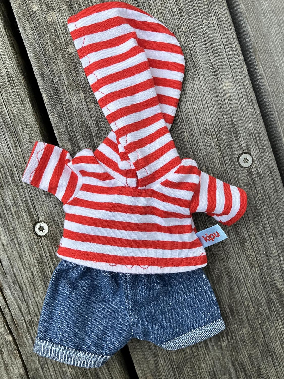 Puppenkleidung handmade passend für kleine Puppen Gr. 20 cm Hoodie + Hose Kleidung