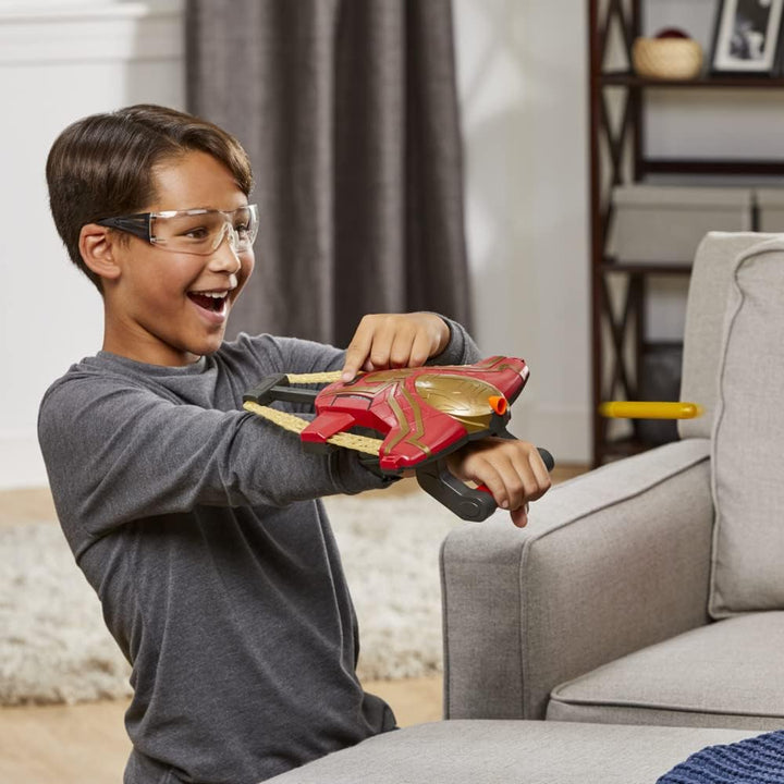 Spider-Man Marvel Web Bolt NERF Blaster Toy for Kids, Movie-Inspired Design, Includes 3 Elite Nerf D
