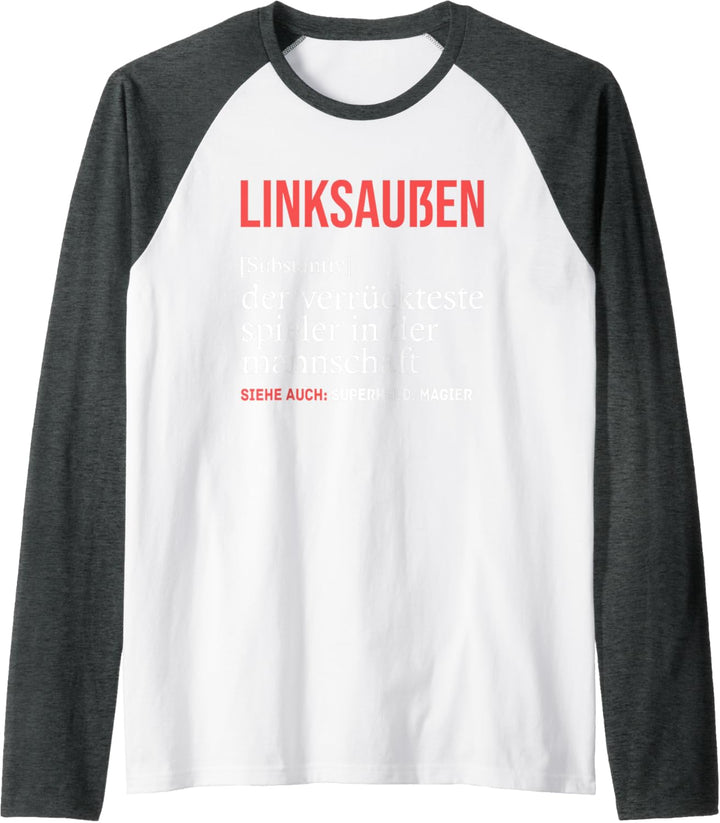 Handballspieler Handballer - Definition Linksaussen Handball Raglan