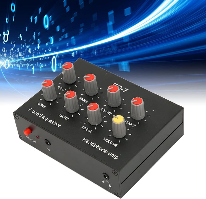 7-Band-Sound-Equalizer, DC5V-12V RCA-Ausgang, 12 DB Hohe Basseinstellung, Digitaler Zweikanal-Equali